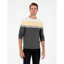 Pierre Cardin 50296449-VR091 Açık Gri Melanj Erkek Kazak