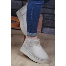 Pierre Cardin 52709 Bej Süet Kürklü Kadın Bot