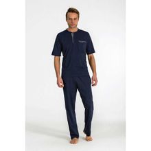 Pierre Cardin 5370 Erkek Lacivert Kısa Kollu 3'lü Pijama Takımı