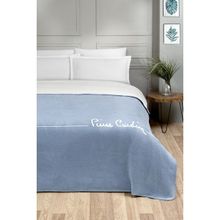 Pierre Cardin Çift Kişilik Logo Koyu Mavi 180x220 cm Pamuk Battaniye