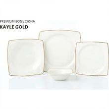 Pierre Cardin Kayle Gold 58 Parça 12 Kişilik Yemek Takımı