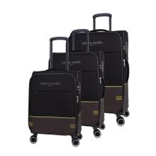 Pierre Cardin PC8200 Siyah 3'lü Valiz Seti