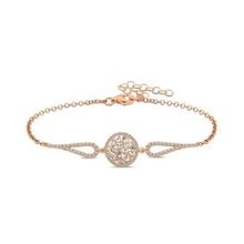 Pilelistore 925 Ayar Gümüş Rose Baget Taşlı Bileklik