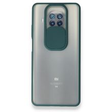 pilelistore Palm Buzlu Kamera Sürgülü Silikon Yeşil Xiaomi Mi 10T Lite Kılıf