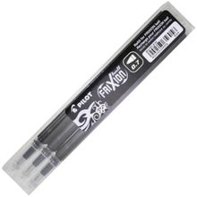 Pilot Frixion Kalemlere Uyumlu Siyah 0.7 mm 3'lü Refil Uçan Kalem