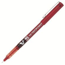 Pilot V5 Hi-Tecpoint Kırmızı Mürekkepli Kalem