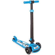 Pilsan Power T01007354 Mavi Led Işıklı 3 Tekerlekli Yükseklik Ayarlı Ve Katlanabilir Scooter