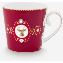 PIP STUDIO Love Birds Collection Kırmızı 250 ml Porselen Kupa