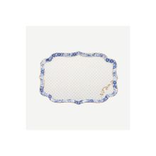 PIP STUDIO Royal White Collection Mavi Beyaz 26 cm Porselen Tepsi