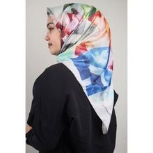 Piramit Desen-57 Renk-11 Luxer Desenli Rayon Eşarp