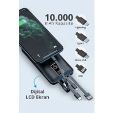 Piranha 9030 LCD Göstergeli 10.000 mAh Powerbank
