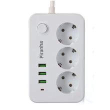 Piranha Akım Korumalı 2 USB Uzatma Kablosu