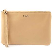 Pirci Deri Pouch Bej Kadın Cüzdan