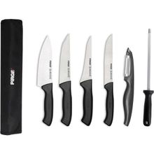 Pirge Gastronomi Bıçak Seti Çantalı 6'lı Set