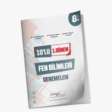 Pisagor Yayınları - 8. Sınıf 10'lu 1. Dönem Fen Bilimleri Denemeleri
