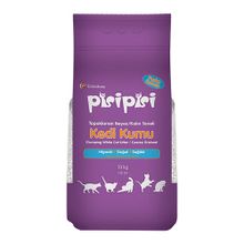Pisipisi Topaklanan Beyaz İnce Taneli 4x10 kg Kedi Kumu
