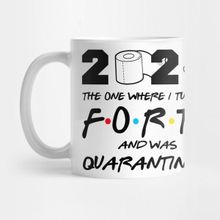Pixxa 1980 Forty Birthday 2020 The One Where I Was Quarantined Funny Quarantine Kupa Bardak