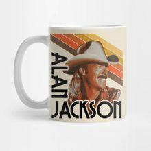Pixxa Alan Jackson Retro Country Fanart Tribute Kupa Bardak
