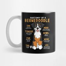 Pixxa Anatomy Of Bernedoodle Dog Lover Funny Kupa Bardak