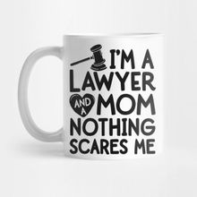 Pixxa Attorney Gifts For Women Lawyer And Mom Nothing Scares Me Kupa Bardak