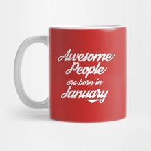 Pixxa Awesome People Are Born In January Kupa Bardak