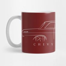 Pixxa Chevy 2 Nova Profile Stencil White Kupa Bardak