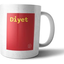 Pixxa Diyet Tanımı Komik Kırmızı Kupa Bardak
