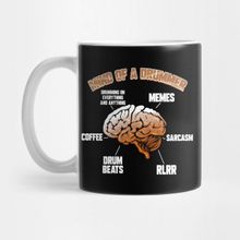 Pixxa Drummers Mind Of A Drummer Music Band Drum Player Kupa Bardak