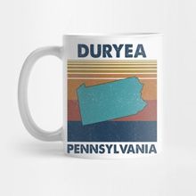 Pixxa Duryea Pennsylvania Retro Vintage Clothing Men Women Custom T-Shirts Unique Graphic Kupa Bardak