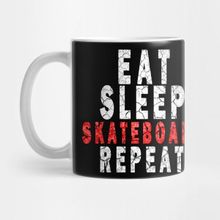 Pixxa Eat Sleep Skateboard Repeat Kupa Bardak
