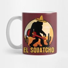 Pixxa El Squatcho Mexican Sasquatch Bigfoot Kupa Bardak