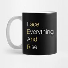 Pixxa Face Everything And Rise Positive Motivation Kupa Bardak