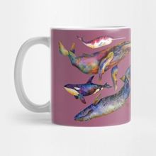 Pixxa Four Whale Quartet A Quartet Of Whales Kupa Bardak