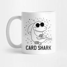 Pixxa Funny Card Shark Poker Player Gift Kupa Bardak