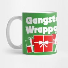 Pixxa Gangsta Wrapper Christmas Humor Kupa Bardak