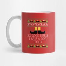 Pixxa Good News Elf Quote Christmas Knit Kupa Bardak