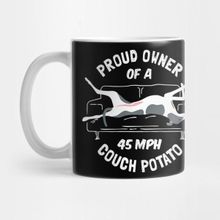 Pixxa Greyhound Rescue Funny Proud Owner Of A 45MPH Couch Potato Premium T Shirt Kupa Bardak