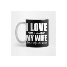 Pixxa I Love It When My Wife Lets Me Play Video Games Gamer Kupa Bardak