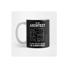 Pixxa Im An Architect Design Kupa Bardak