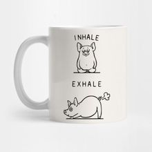 Pixxa Inhale Exhale Pig Kupa Bardak