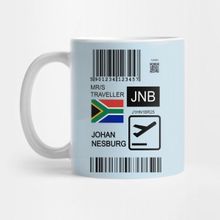 Pixxa Johannesburg South Africa Travel Ticket Kupa Bardak