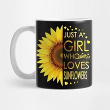 Pixxa Just A Girl Who Loves Sunflowers Kupa Bardak