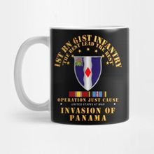 Pixxa Just Cause - 1st Bn 61ST Infantry W Svc Ribbons Wo Ds Kupa Bardak