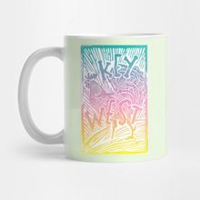 Pixxa Key West Rainbow Pirate Rooster Kupa Bardak