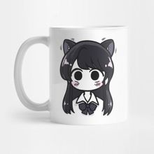 Pixxa Komi Can't Communicate Komi Cat Komi San Manga Blush Kupa Bardak