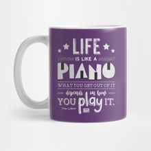 Pixxa Life Is Piano Inspirational Quotes Music Lover Kupa Bardak
