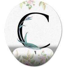 Pixxa Model 1 Ç Harfi - Çiçekli Harf Bilek Destekli Mouse Pad