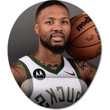 Pixxa Model - 1 Damian Lillard Milwaukee Bucks Nba Bilek Destekli Mouse Pad