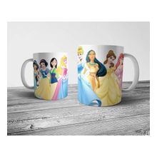 Pixxa Model 1 Disney Prensesleri Ariel Mulan Snow White Cindirella Kupa Bardak