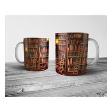 Pixxa Model 1 Kitap Kurdu Kütüphane Kupa Bardak